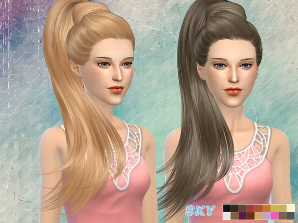 Sims 4 Hair 268 Jem by Skysims at TSR