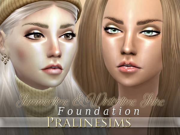 Sims 4 Summertime & Wintertime Foundation Duo by Pralinesims at TSR