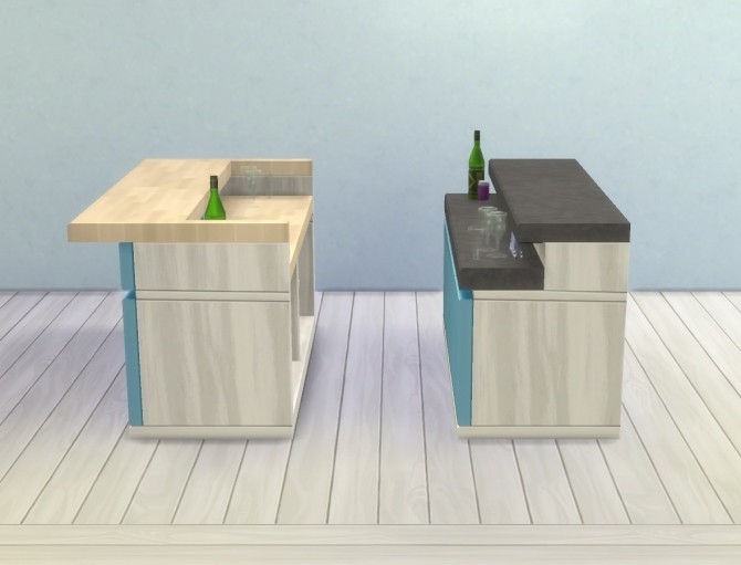 Sims 4 Counter Slurp Bars by plasticbox at Mod The Sims
