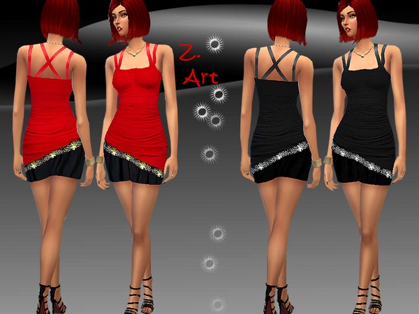 Sims 4 Party Style dresses by Zuckerschnute20 at TSR