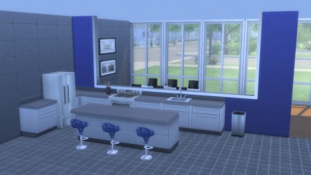 Faux Half-Wall Windows by chaggith at Mod The Sims