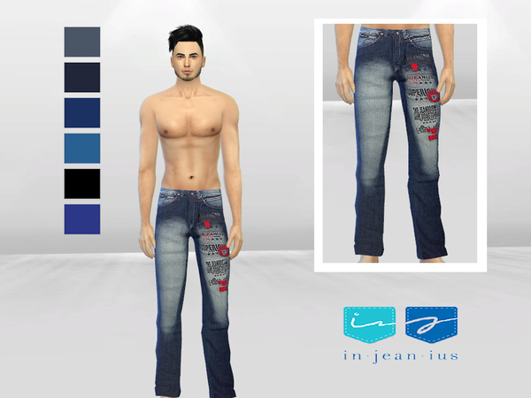 Sims 4 AKD 0984 Denim Jeans by McLayneSims at TSR