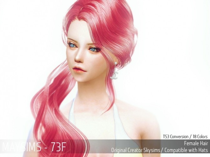 Sims 4 Hair 73F (Cazy) at May Sims