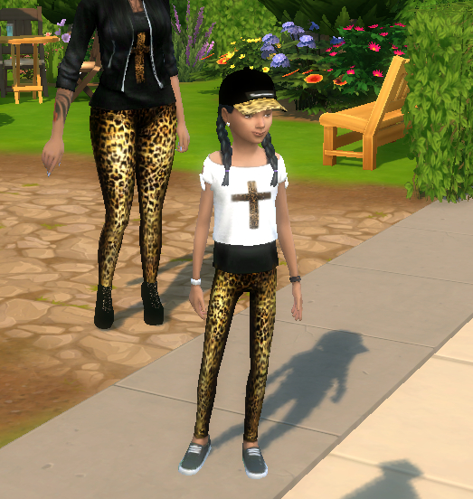 Sims 4 CnC Leggings and Top by MzEnvy20 at Mod The Sims