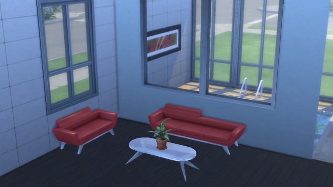 Sims 4 Faux Half Wall Windows by chaggith at Mod The Sims