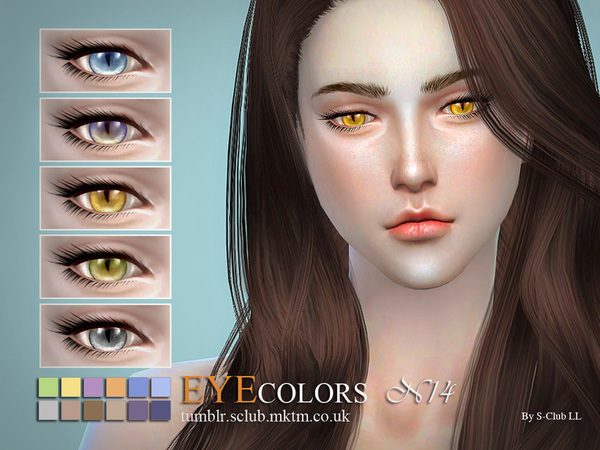 Sims 4 Eyecolors 14 by S Club LL at TSR
