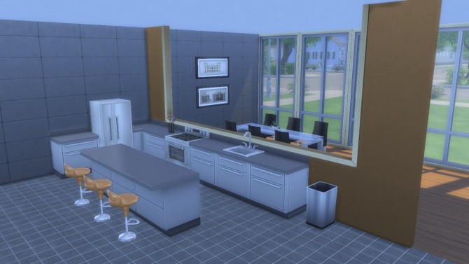 Sims 4 Faux Half Wall Windows by chaggith at Mod The Sims