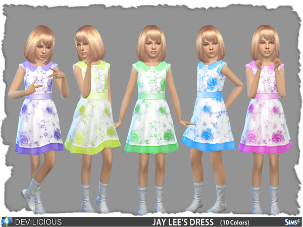 Sims 4 Jay Lees Dress by Devilicious at TSR