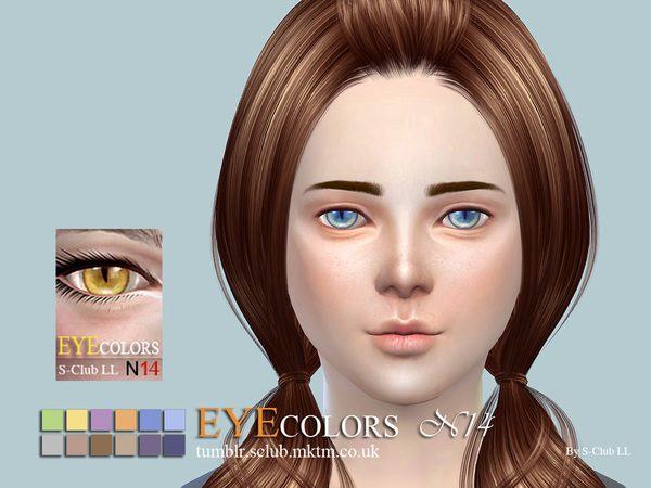 Sims 4 Eyecolors 14 by S Club LL at TSR