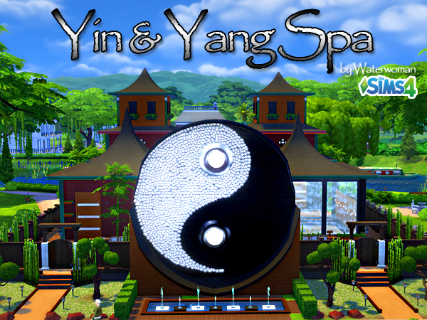 Sims 4 Yin & Yang Spa by Waterwoman at Akisima