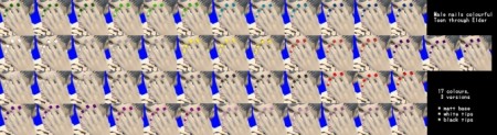 Short colourful nails for male by yukiyuzuki at Mod The Sims