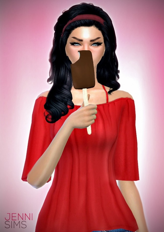 Sims 4 Cotton Candy, Lollipop Rainbow, Bitten Ice Cream at Jenni Sims