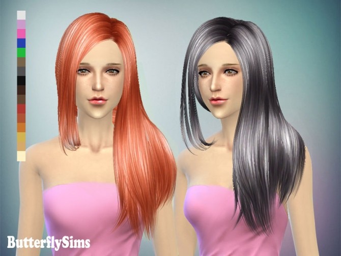 Sims 4 B fly hair 141 (Free) at Butterfly Sims