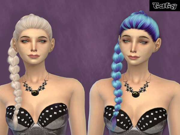Sims 4 Alessos Angels hair retexture by tatygagg at TSR