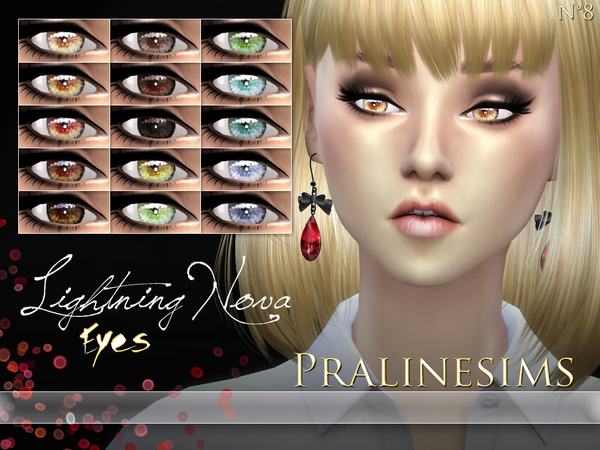 Sims 4 Lightning Nova Eyes by Pralinesims at TSR