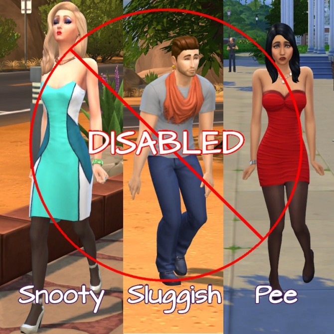 Sims 4 Unwanted Walk Styles Disabled by scarletqueenkat at Mod The Sims