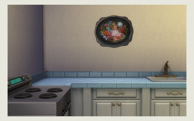 Sims 4 Stickers Zhostovo trays by Simchanka at ihelensims