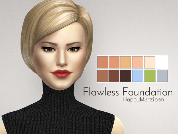 Sims 4 Flawless Foundation by HappyMarzipan at TSR