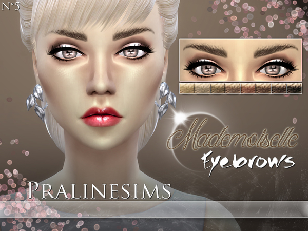 Sims 4 Mademoiselle Eyebrows by Praline Sims at TSR