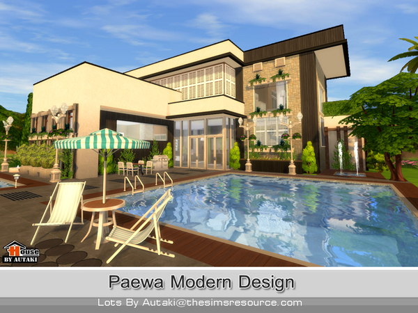 Sims 4 Paewa Modern Design by autaki at TSR