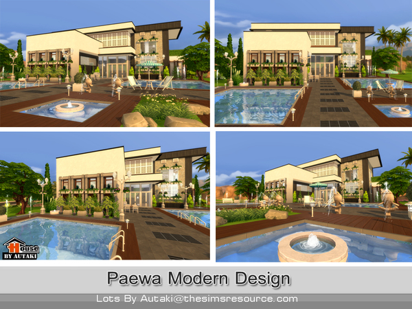 Sims 4 Paewa Modern Design by autaki at TSR