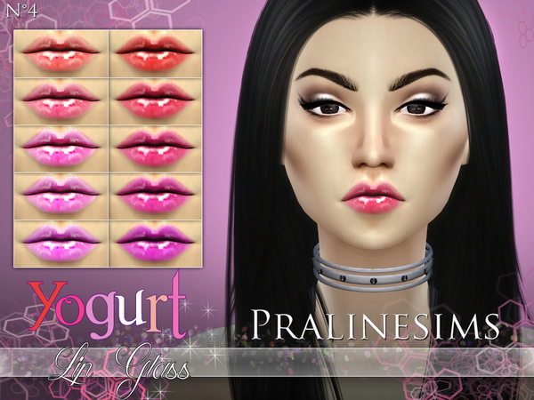 Sims 4 Yogurt Lip Gloss by Pralinesims at TSR