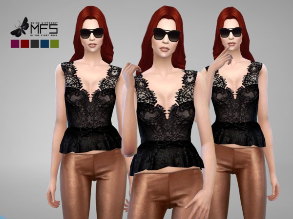 Sims 4 MFS Renate Top by MissFortune at TSR
