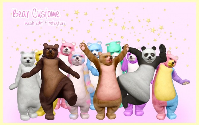 Sims 4 Bear costume at Dani Paradise