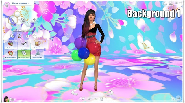 Sims 4 CAS Backgrounds Flowers at Annett’s Sims 4 Welt
