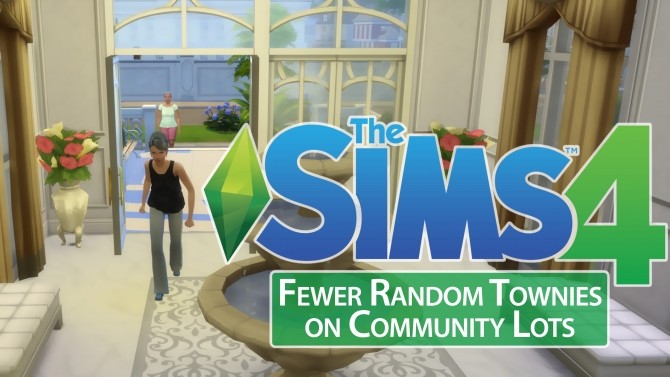 Sims 4 Fewer Random Townies on Community Lots by weerbesu at Mod The Sims