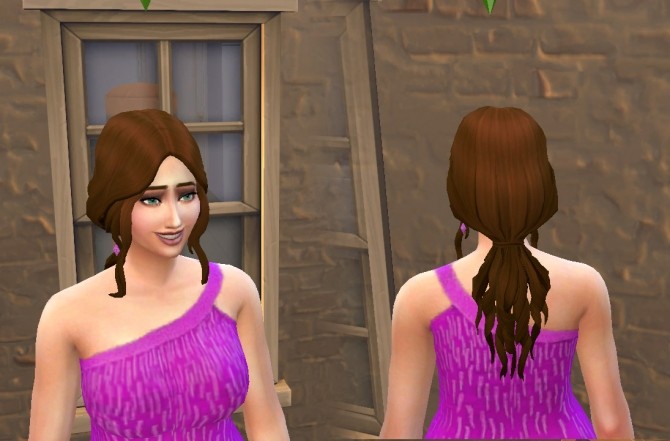 Sims 4 Curls for Her hair by Kiara at My Stuff