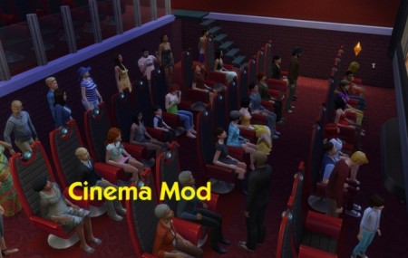 Cinema Mod by simmythesim at Mod The Sims