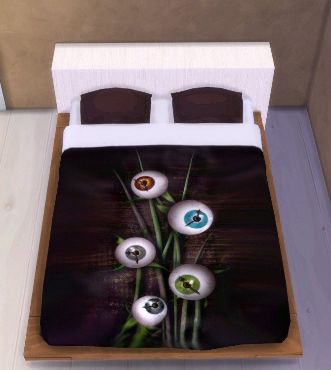 Sims 4 Surrealists bedding at pqSims4