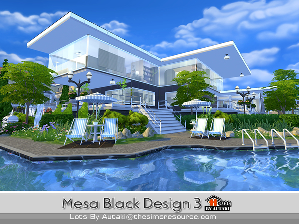 Sims 4 Mesa Black Design 3 by autaki at TSR