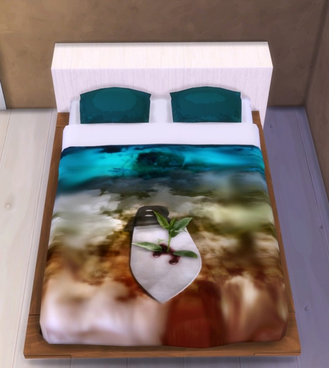Sims 4 Surrealists bedding at pqSims4
