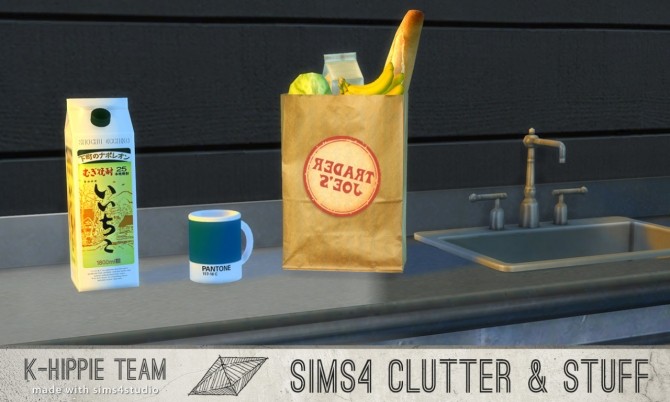 Sims 4 7 Mugs Pantone Clutter Sputnik volume 1 at K hippie