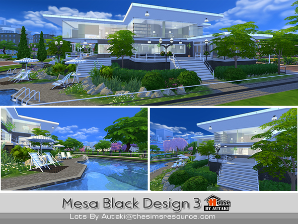 Sims 4 Mesa Black Design 3 by autaki at TSR