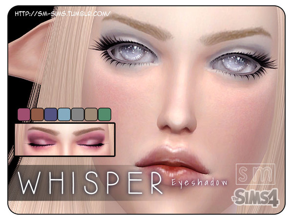 Sims 4 Whisper Light Eyeshadow by Screaming Mustard at TSR