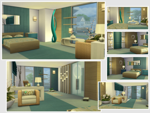 Sims 4 Vinyasa house (no CC) by philo at TSR