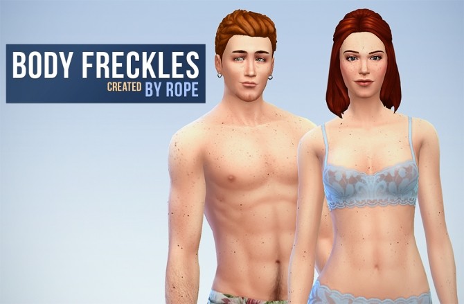 Sims 4 Body and Face Freckles at Simsontherope