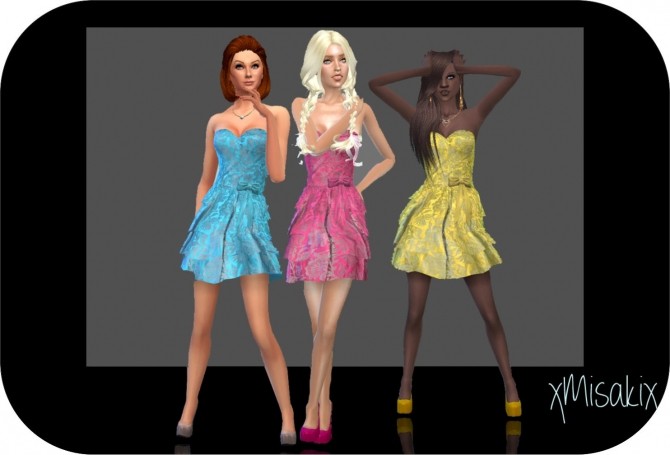 Sims 4 Evening dresses at xMisakix Sims