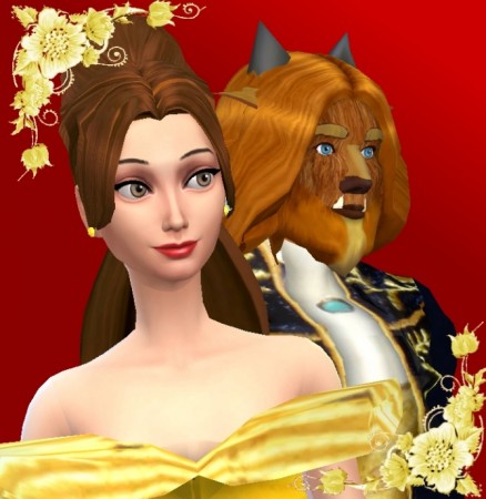 Belle & the Beast by mickeymouse254 at Mod The Sims