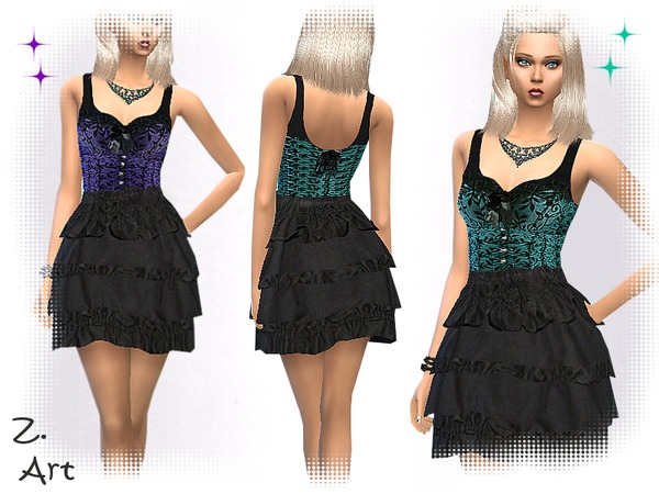 Sims 4 Bodice Beauty dress by Zuckerschnute20 at TSR