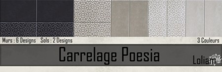 COLLECTION CARRELAGE POESIA by loliam at Sims Artists