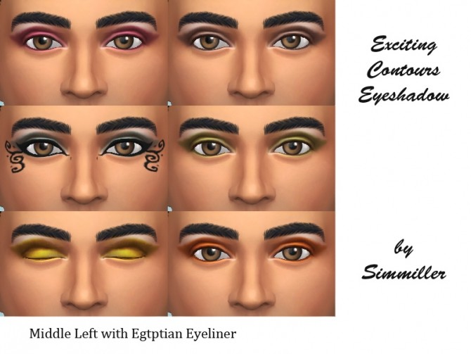 Sims 4 Exciting Contours Eyeshadow by Simmiller at Mod The Sims