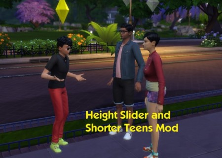 Height Slider and Shorter Teens Mod v1.5! by simmythesim at Mod The Sims