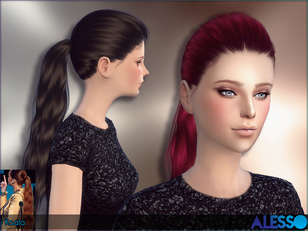 Sims 4 Koala Hair by Alesso at TSR