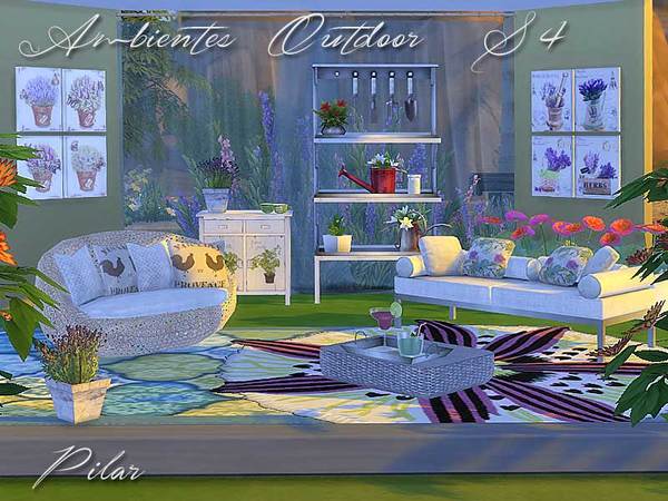 Sims 4 Ambientes Outdoor by Pilar at TSR