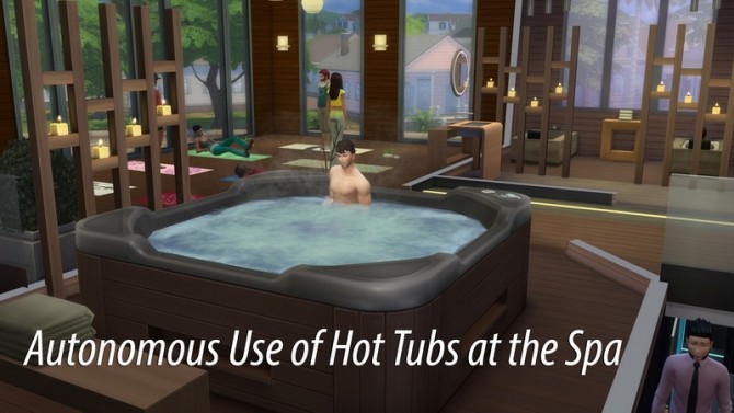 Sims 4 Autonomous Use of Hot Tubs at the Spa by weerbesu at Mod The Sims