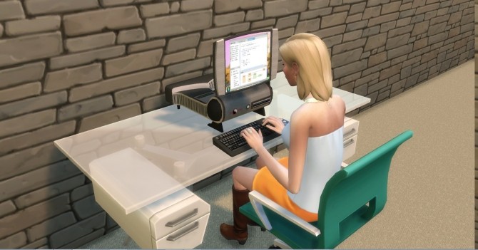 Sims 4 Little Sister WD15 Computer by AdonisPluto at Mod The Sims